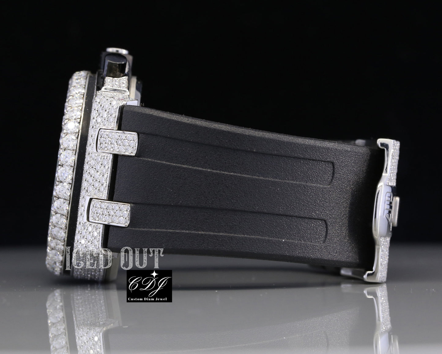 Luxury Buss Down Automatic Watch Stainless Steel Unisex Watch customdiamjewel