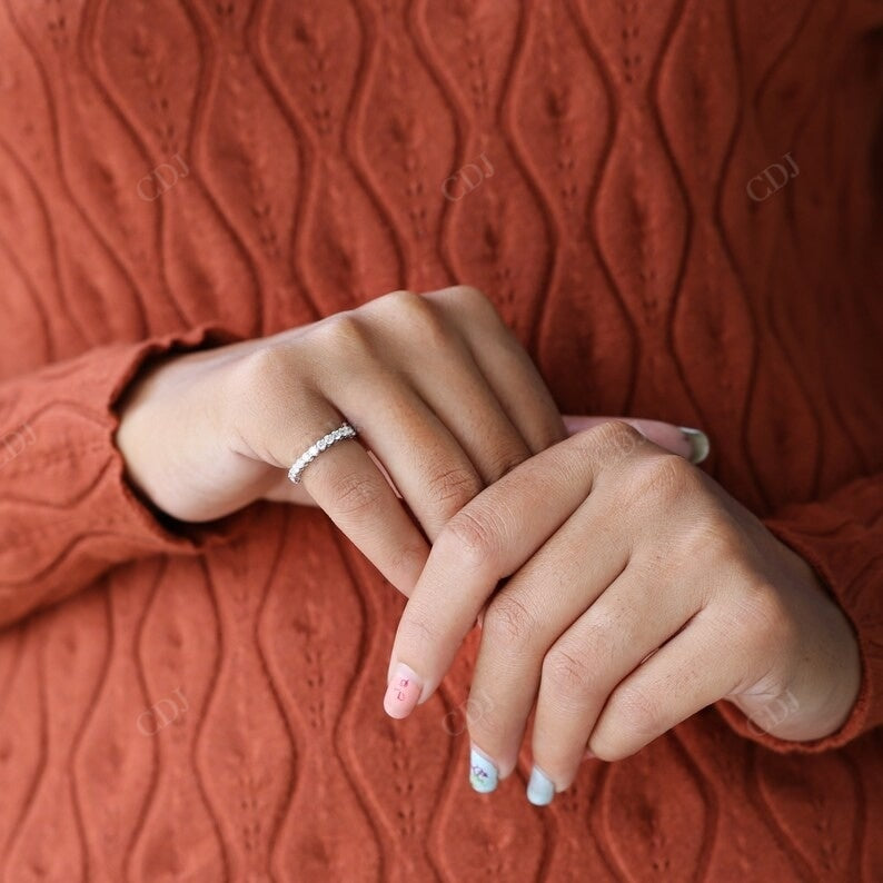 2.40CT Round Cut Natural Wedding Band Full Eternity Wedding Band customdiamjewel