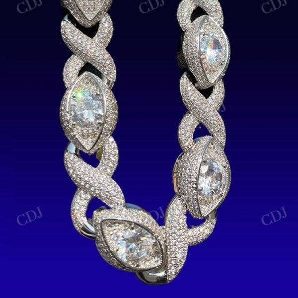 Hip Hop Moissanite Custom Cuban Chain CustomDiamJewel