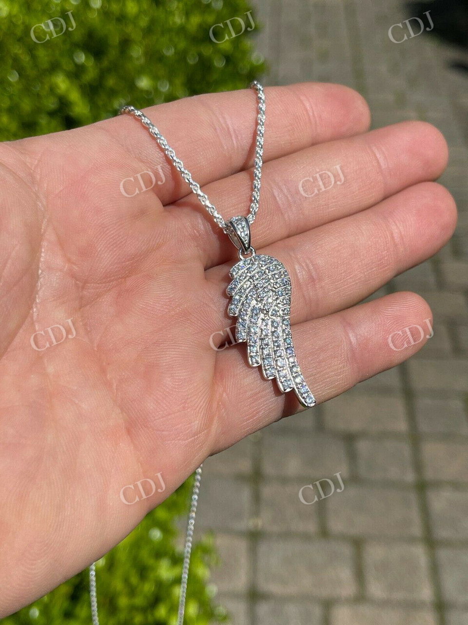 Angel Wing Diamond Hip Hop Pendant customdiamjewel