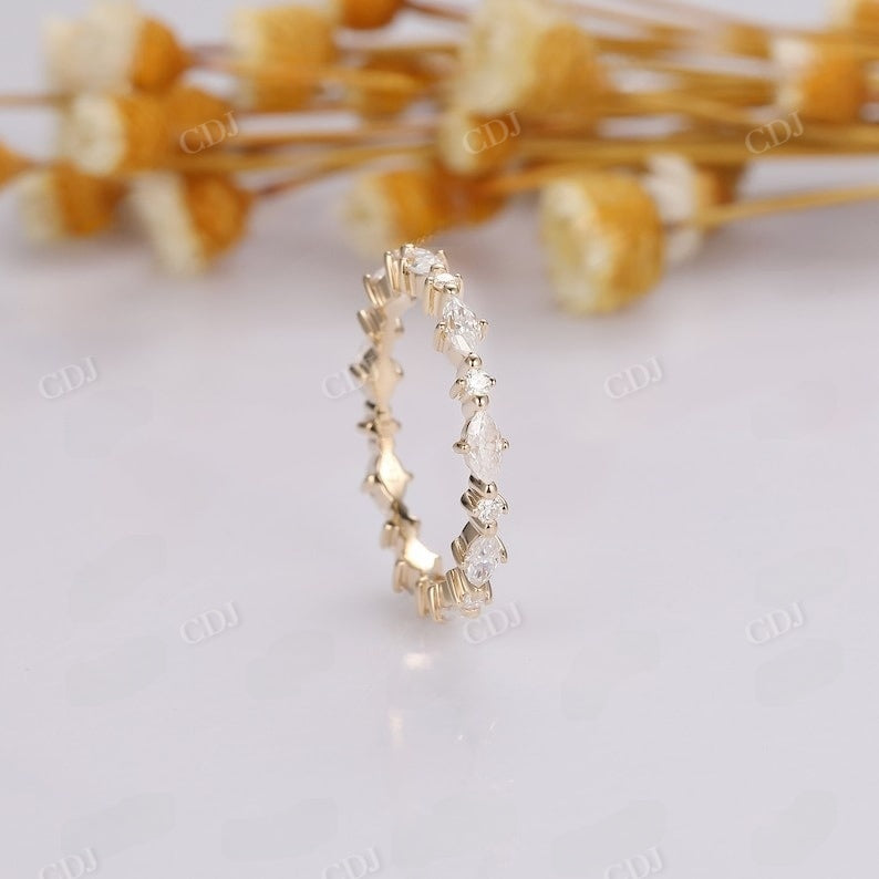 Marquise And Round Lab Grown Diamond Wedding Band Wedding Band customdiamjewel