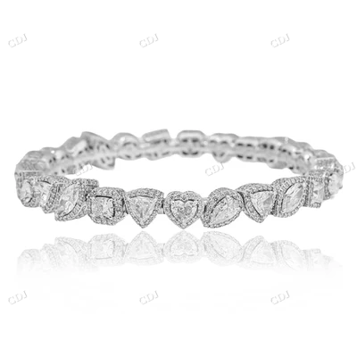 925 Silver Stylish Fashion Diamond Bracelet hip hop jewelry CustomDiamJewel