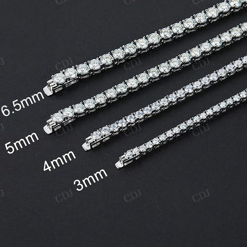 Hip Hop Basic Natural Diamond Tennis Chain Necklace For Men Women hip hop jewelry CustomDiamJewel