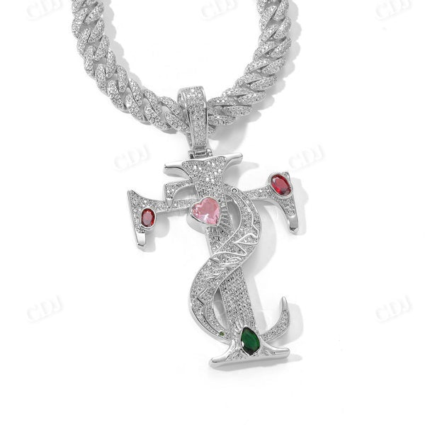 Iced Out hip Hop Moissanite Custom Pendant CustomDiamJewel