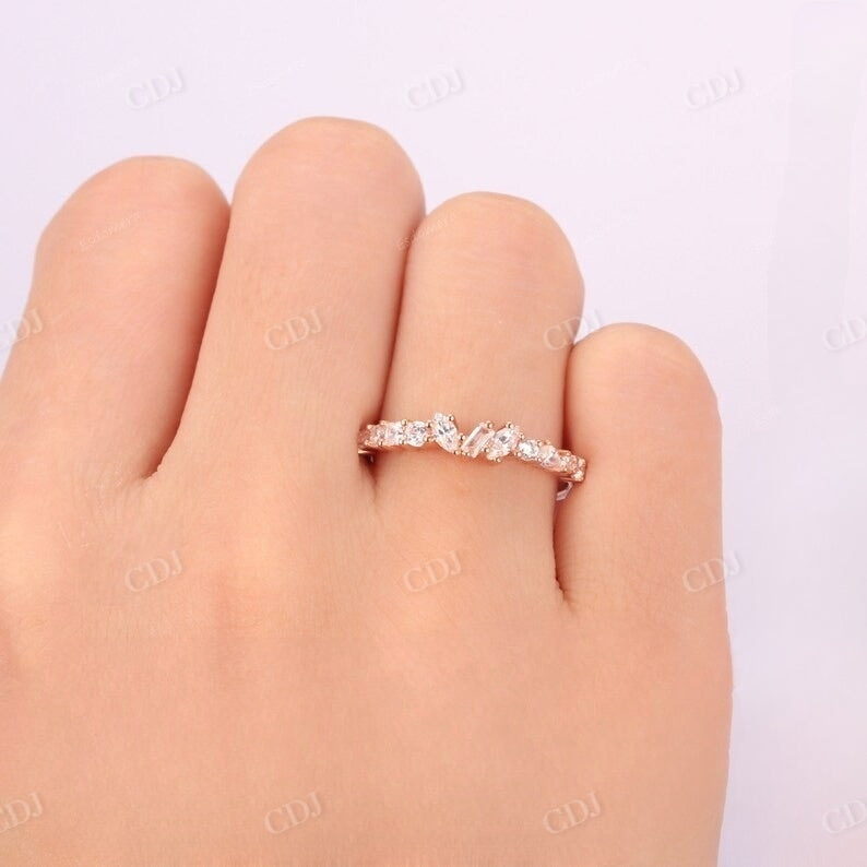 Alternative Lab Grown Diamond Wedding Band customdiamjewel