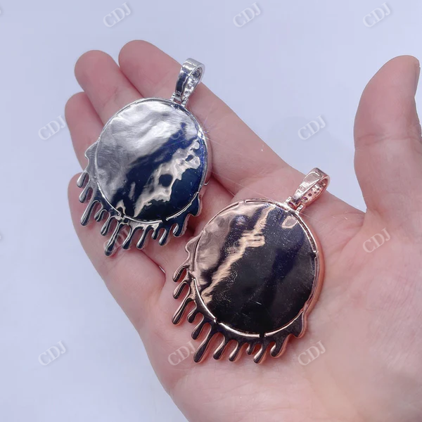 Hip Hop Iced Out Drip Diamond Photo Picture Memory Pendant customdiamjewel