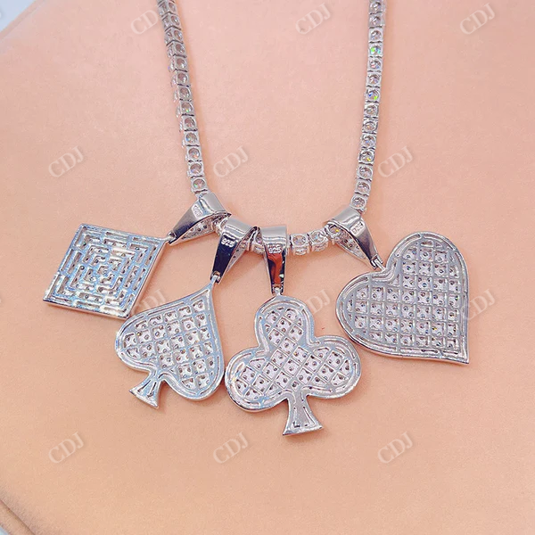 Pass Diamond Tester Card Symbol Pendant customdiamjewel