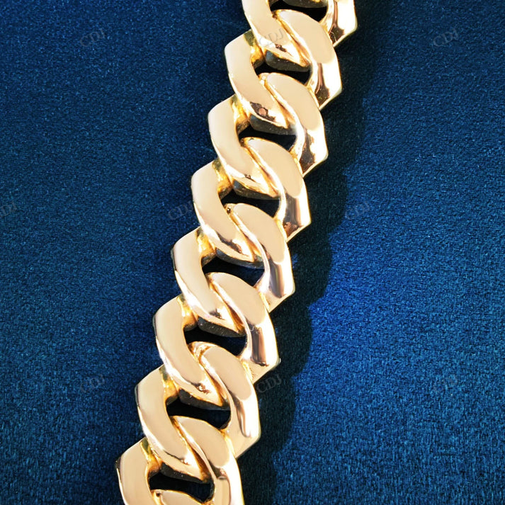 Green Diamonds 19MM Gold Hip Hop Cuban Chain hip hop jewelry CustomDiamJewel