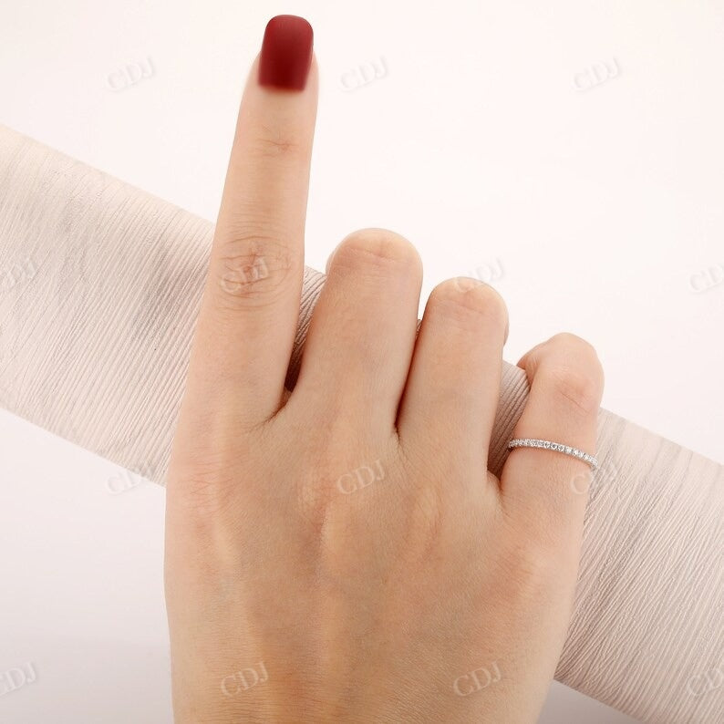 0.19CT Round Cut Natural Diamond Half Eternity Matching Wedding Band customdiamjewel