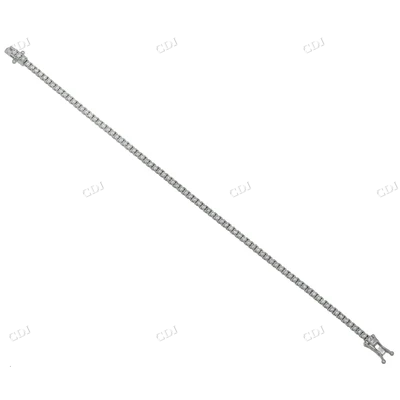 14K White Gold Diamond Tennis Bracelet hip hop jewelry CustomDiamJewel