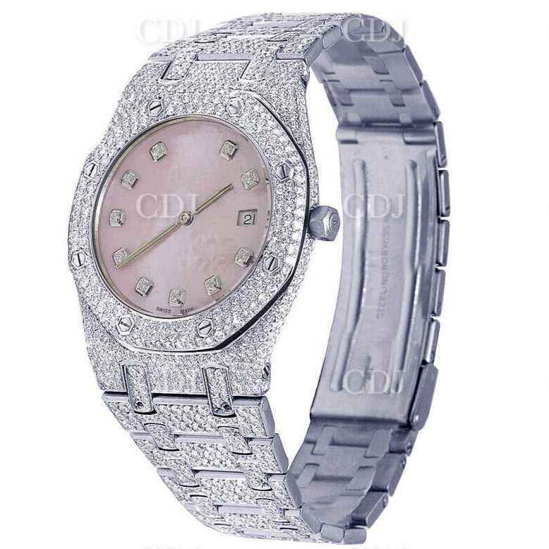 Lab Grown Diamond Watch Ladies Audemars Piguet Royal Oak 35MM Stainles