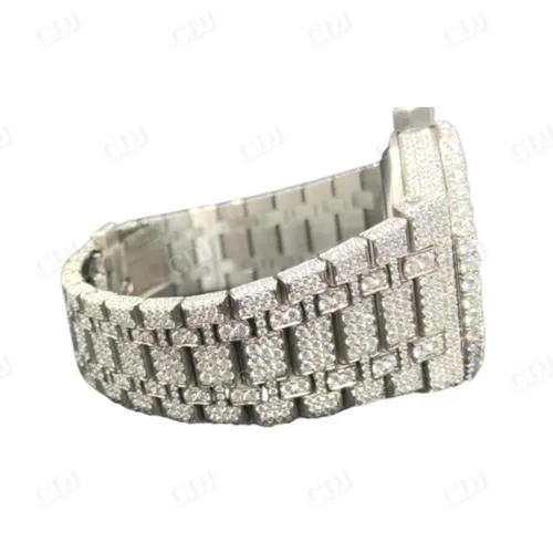 AP Moissanite Black Dial High Quality Diamond Watch customdiamjewel