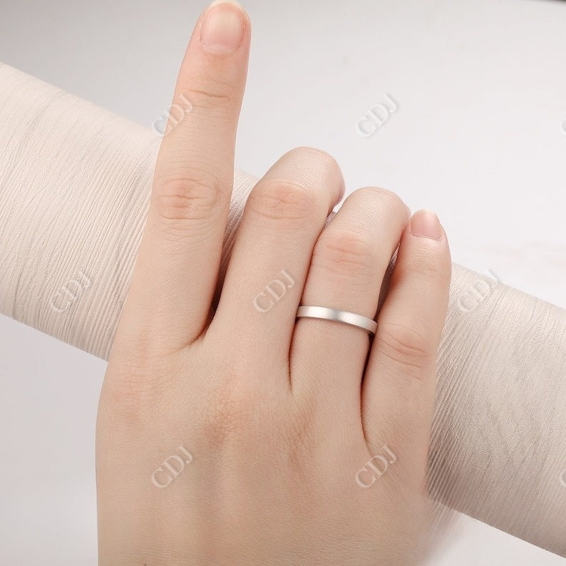 Plain Matte Yellow Gold Wedding Band Wedding Band customdiamjewel