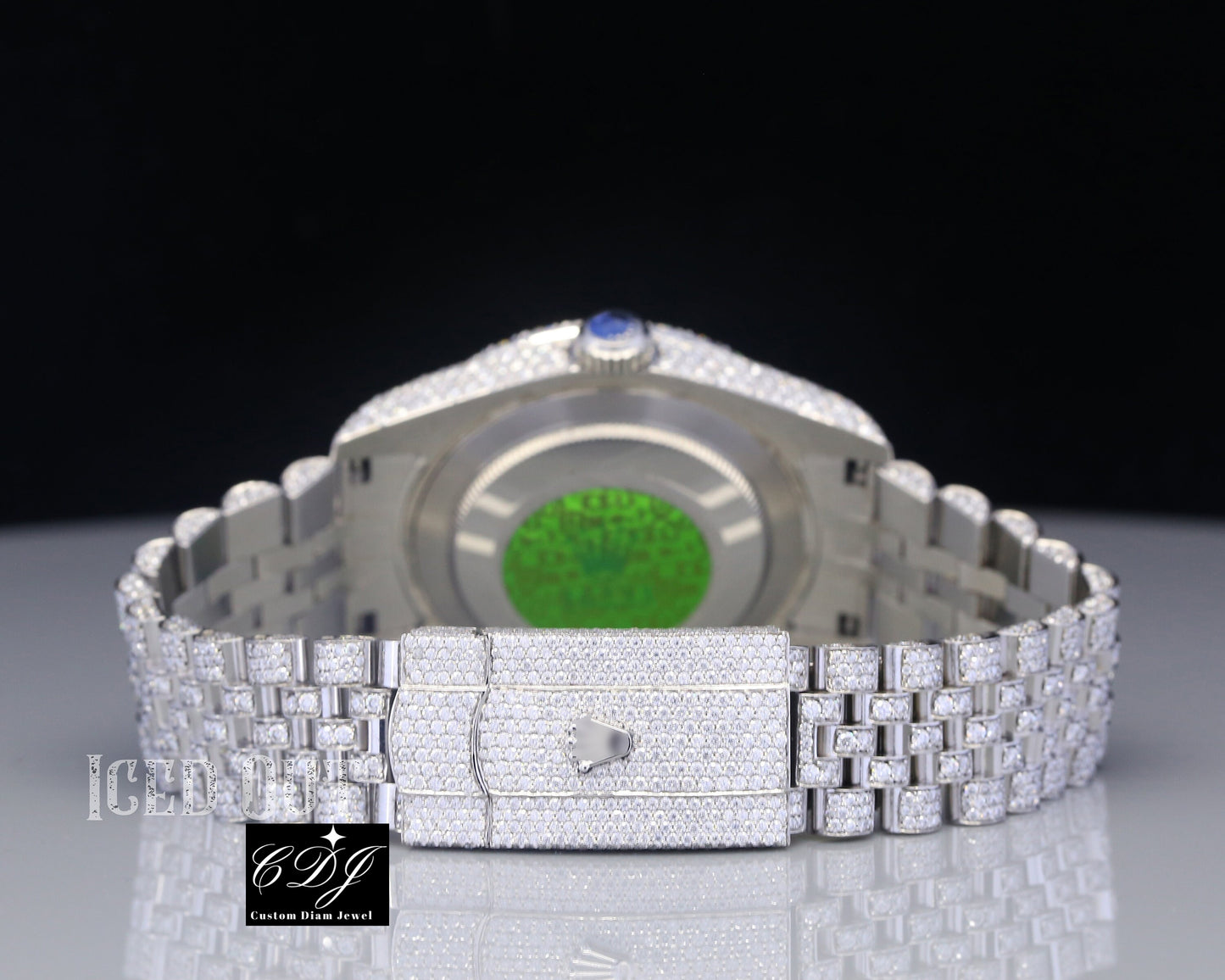 Moissanite Diamond Hip Hop Watch For Men customdiamjewel