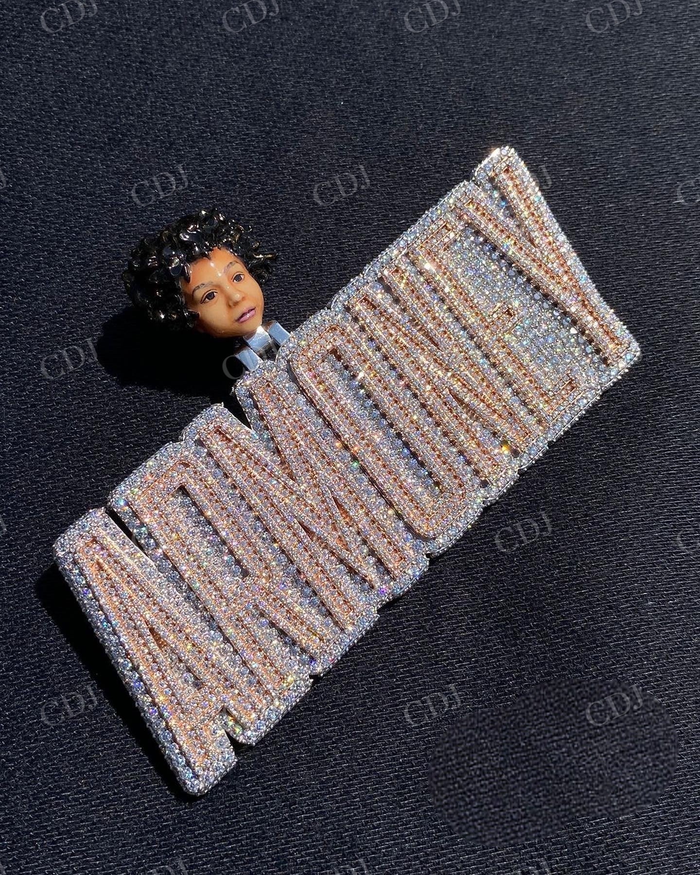 10K Rose Gold Plated Customized "ARMONEY" Pendant hip hop jewelry customdiamjewel