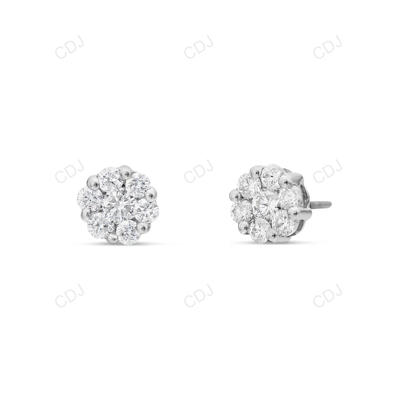 0.20CT Round Cut Moissanite Diamond Stud Earrings Stud earrings CustomDiamJewel