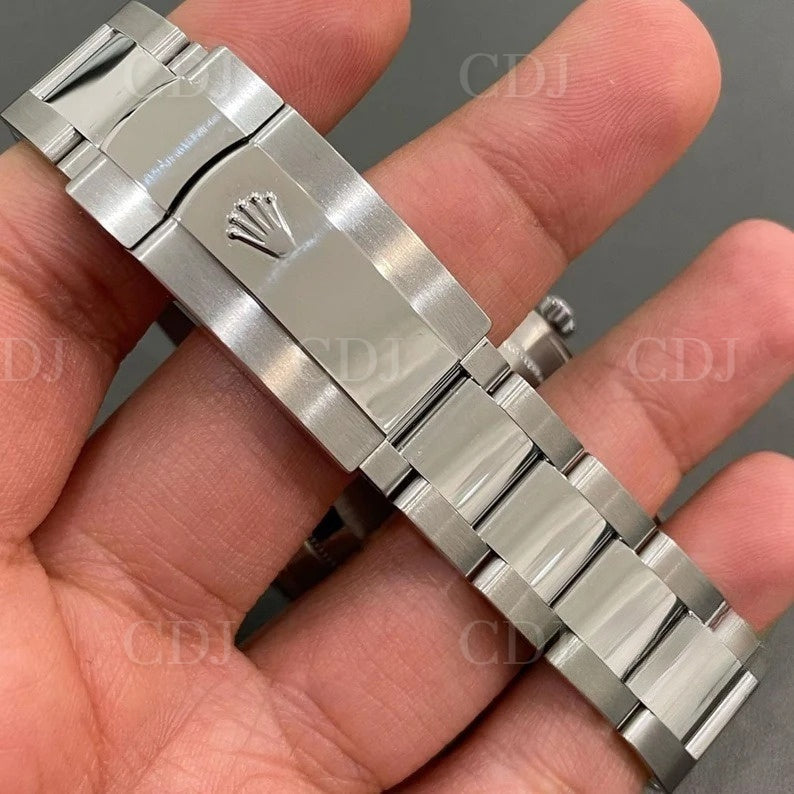 Moissanite Baguette 41mm Rolex Watch For Men customdiamjewel