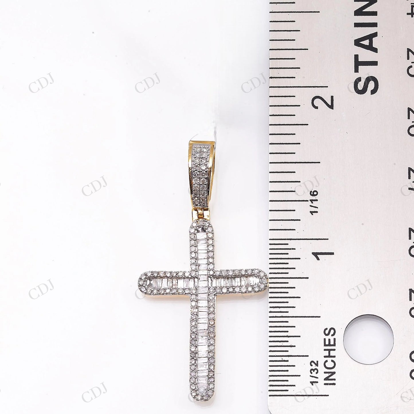 Custom Iced Out Moissanite Cross Pendant Hip Hop Pendent customdiamjewel
