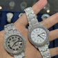 41MM Full White Patek Phillips Natural Diamond Watch  customdiamjewel   