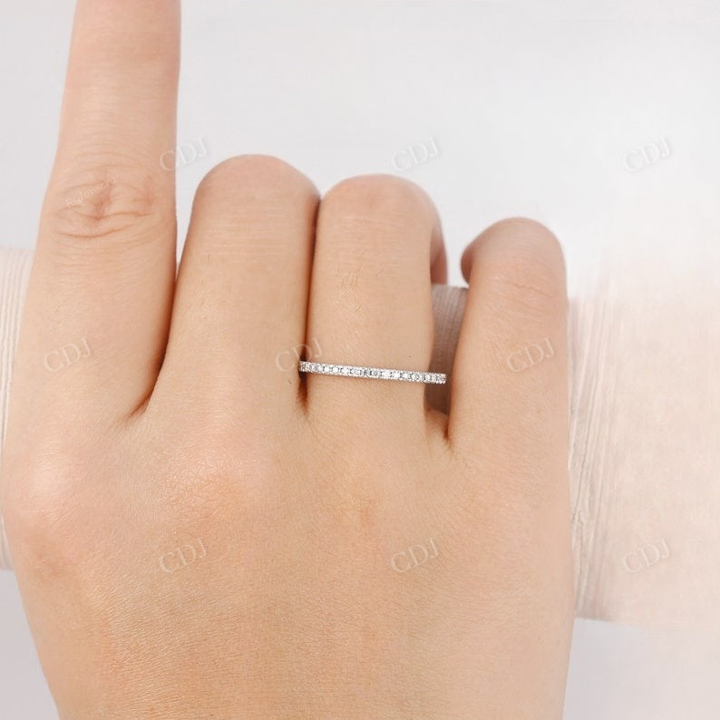 1.4mm 3/4 Eternity Natural diamond Wedding Band customdiamjewel