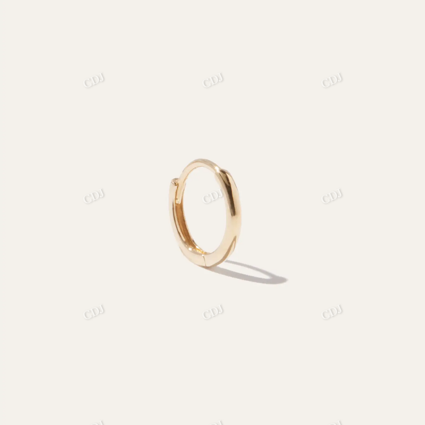 14K Gold Single Huggie Earrings customdiamjewel