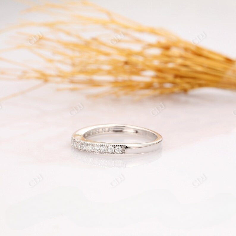 Curved Half Eternity Lab Grown Diamond Wedding Band Wedding Band customdiamjewel
