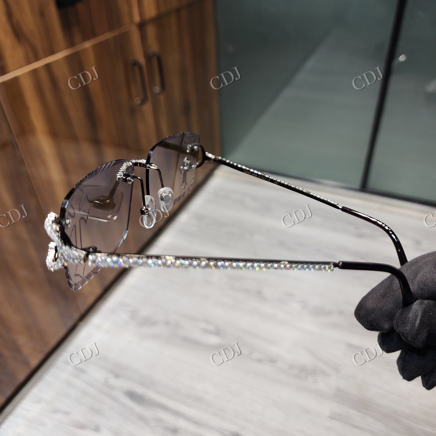 High Quality Moissanite Diamond Sunglasses For Men hip hop jewelry CustomDiamJewel