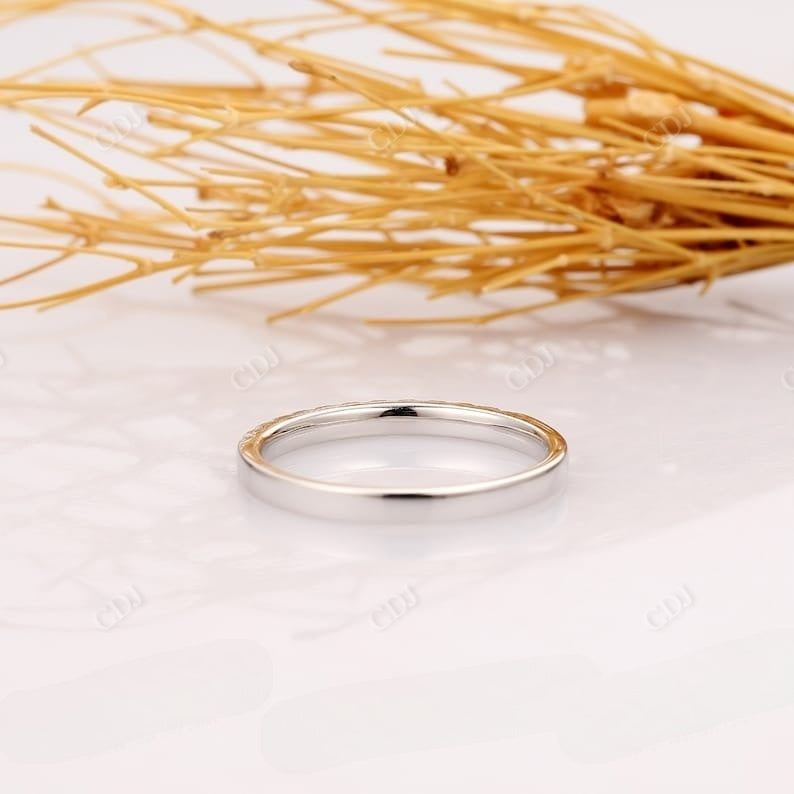 Round Cut Lab Grown Diamond Wedding Band Wedding Band customdiamjewel
