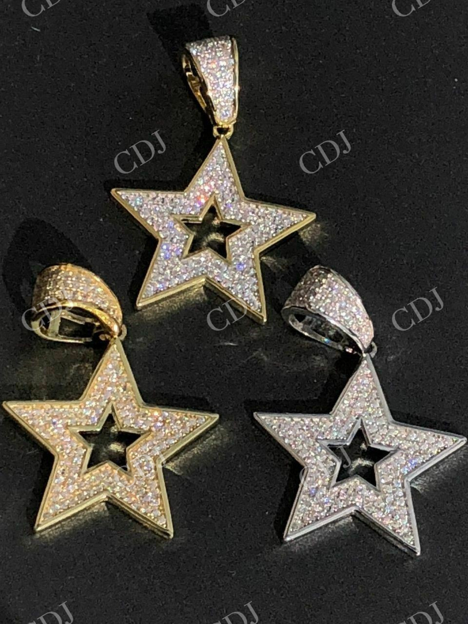 Super STAR Hip Hop Iced Icy Diamond Pendant customdiamjewel