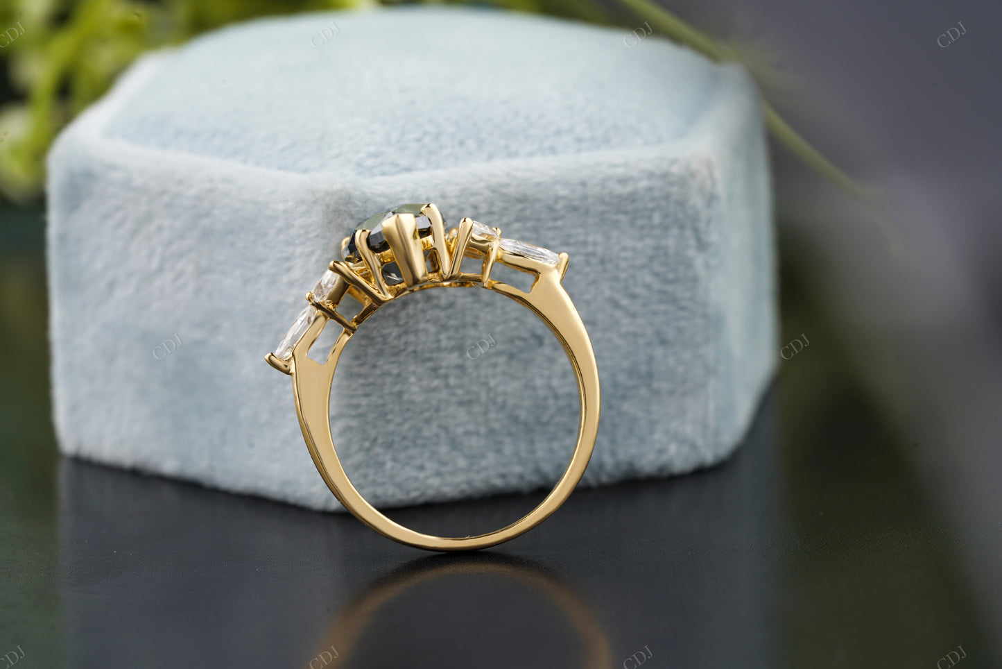 Moissanite Diamond Marquise Statement Ring