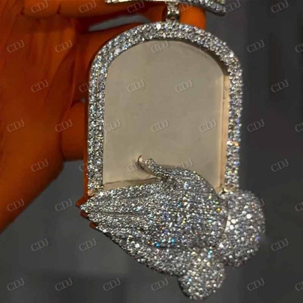 VVS Moissanite Custom Photo Pendant CustomDiamJewel