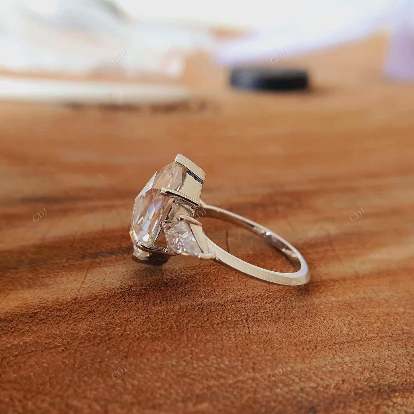 Baguette Cut Lab-Grown Diamond Ring