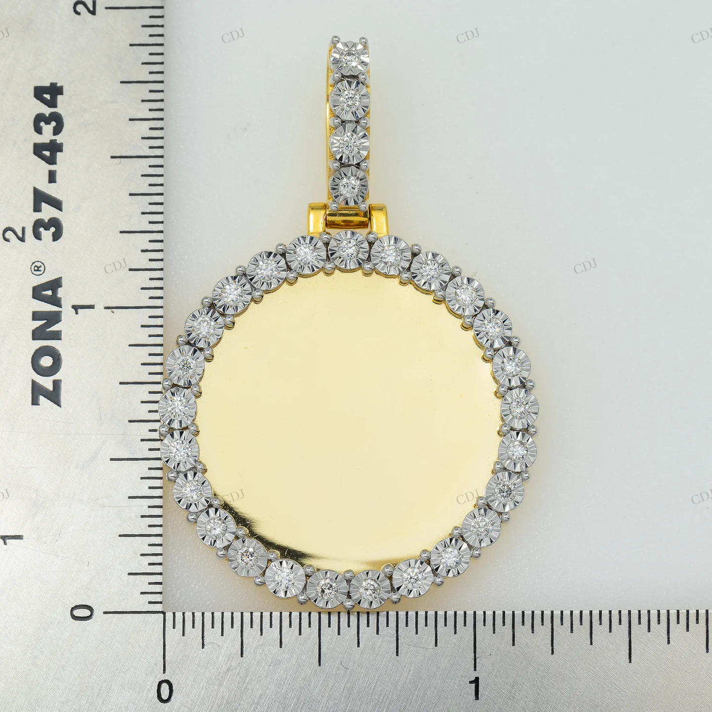 Two Tone Full Iced Out Moissanite Photo Pendant hip hop jewelry CustomDiamJewel