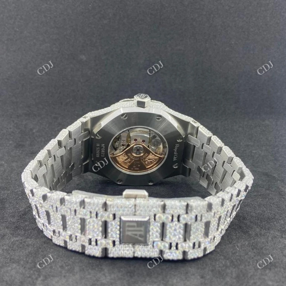 Fully Iced Out Arabic Dial AP Diamond Watch customdiamjewel