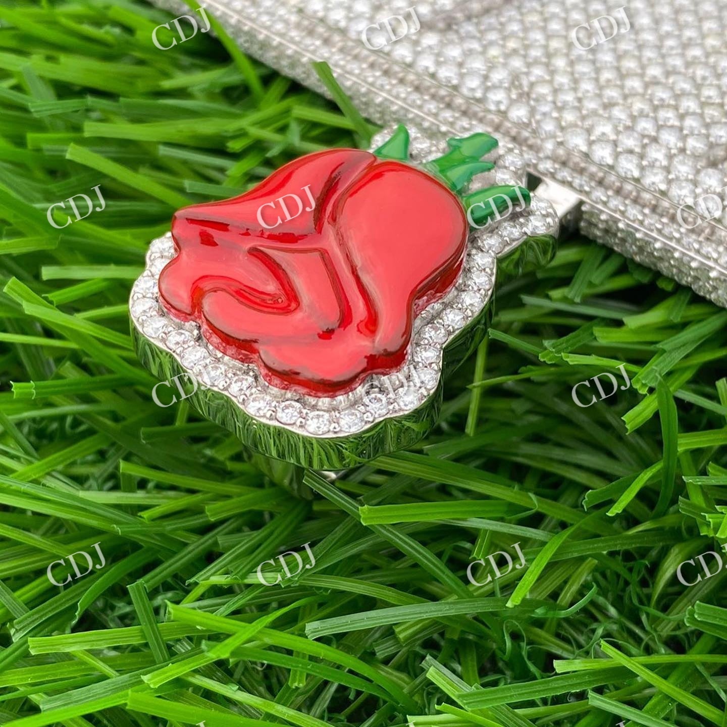 Fully Iced out Custom Hip Hop Pendant customdiamjewel