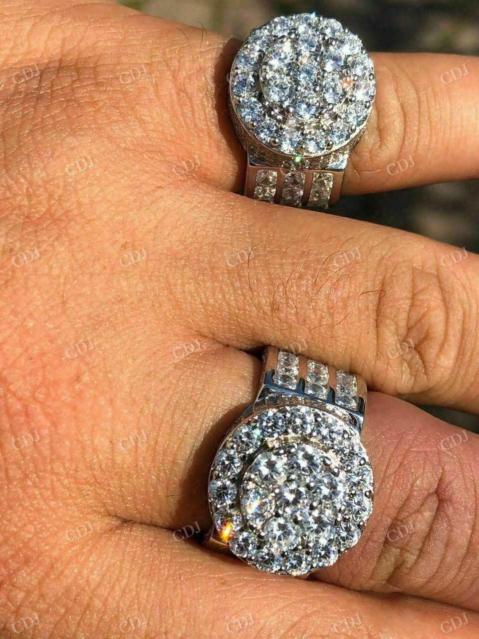 5ctw Large Round Diamond Hip Hop Ring customdiamjewel
