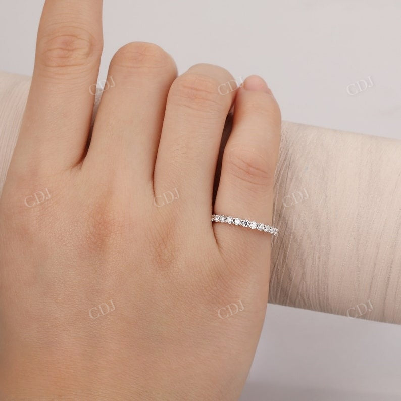 0.86CTW Round Cut Lab Grown Diamond Wedding Band customdiamjewel