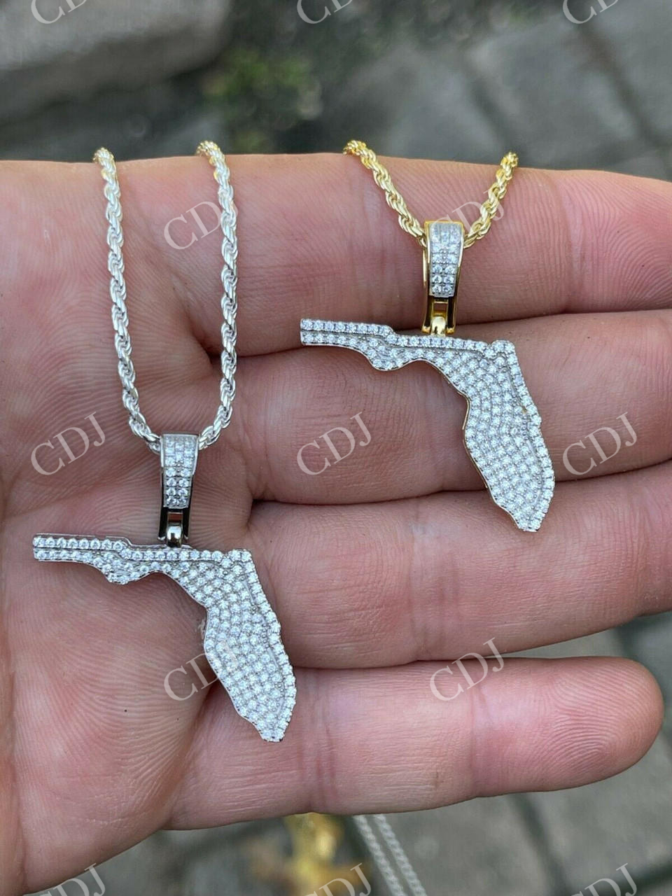 Florida State Shape Pendant customdiamjewel
