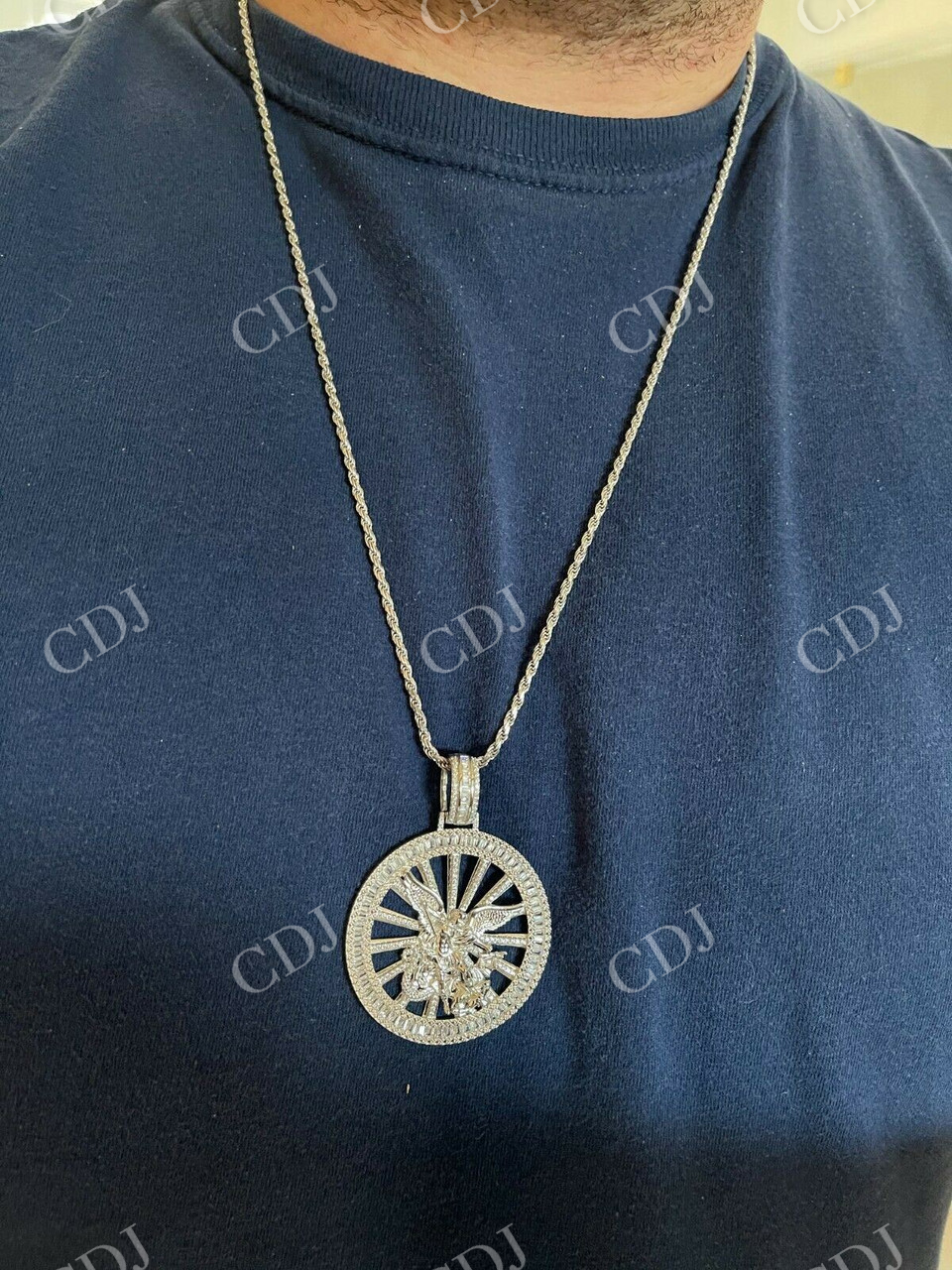 St Michael Archangel Necklace Pendant customdiamjewel