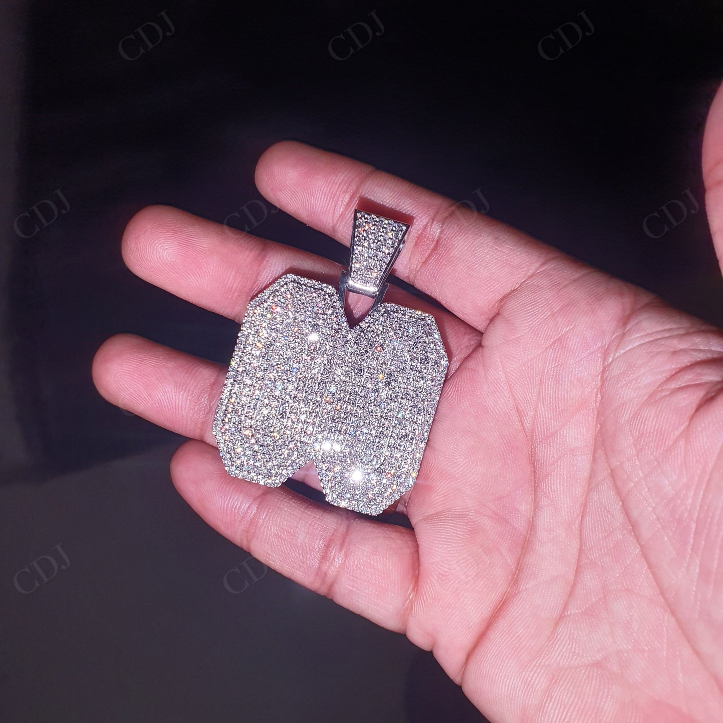 00 Numeric Moissanite Sterling Silver Pendant hip hop jewelry customdiamjewel