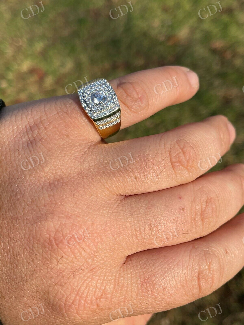 Iced Out Men's Diamond Ring customdiamjewel