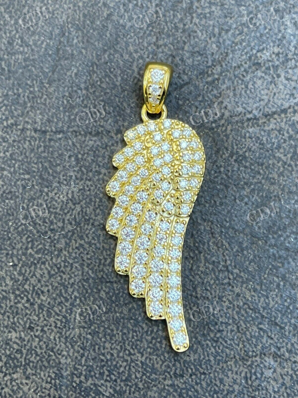 Iced Hip Hop Angel Wing Diamond Pendant customdiamjewel