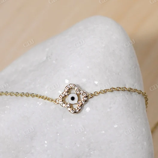 0.10CTW Natural Floral Design Round Diamond Bracelet  customdiamjewel   