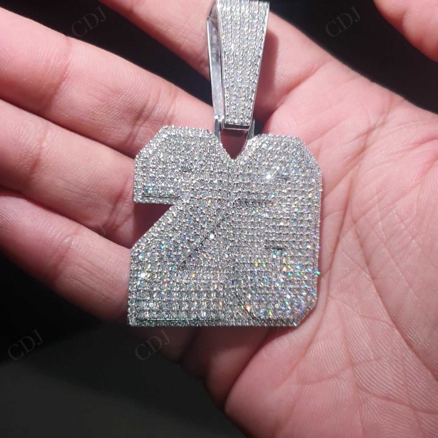 Iced Out Moissanite 23 Number Hip Hop Pendant hip hop jewelry customdiamjewel   
