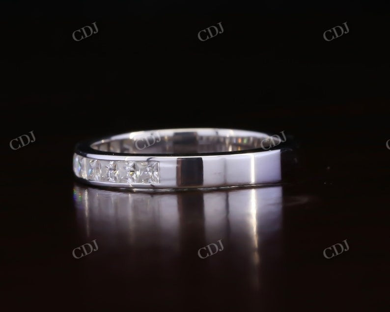 Channel Set Princess Cut Diamond Wadding Band customdiamjewel