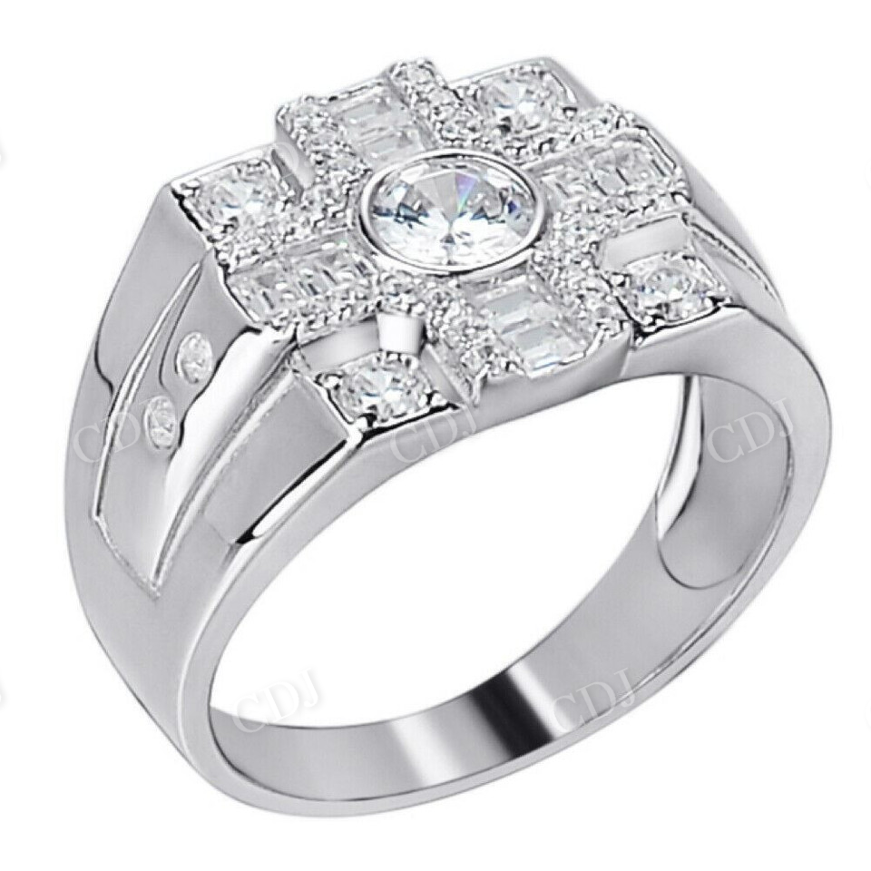 Baguette Men's Hip Hop Ring customdiamjewel
