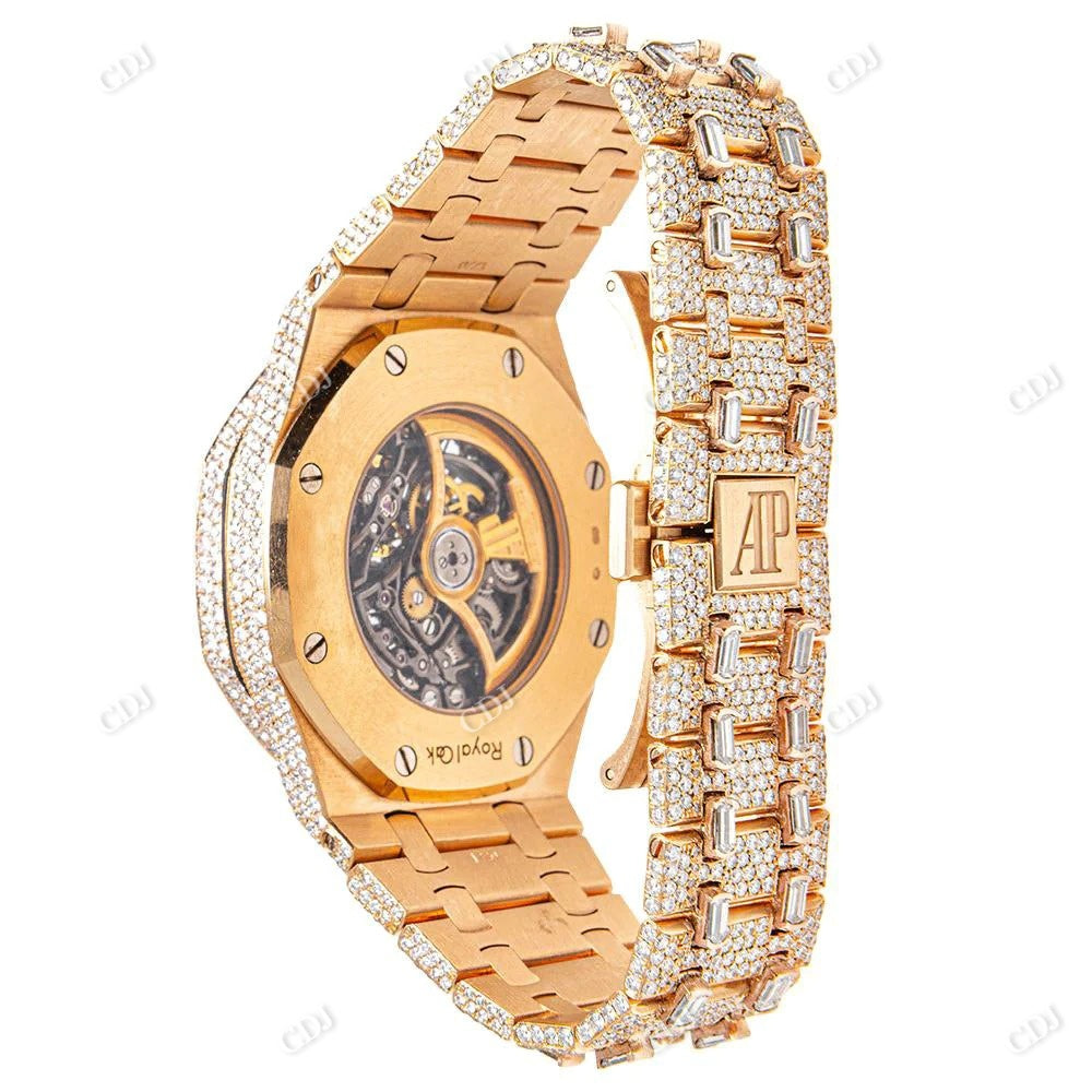AP Skeleton Moissanite Diamond Watch customdiamjewel