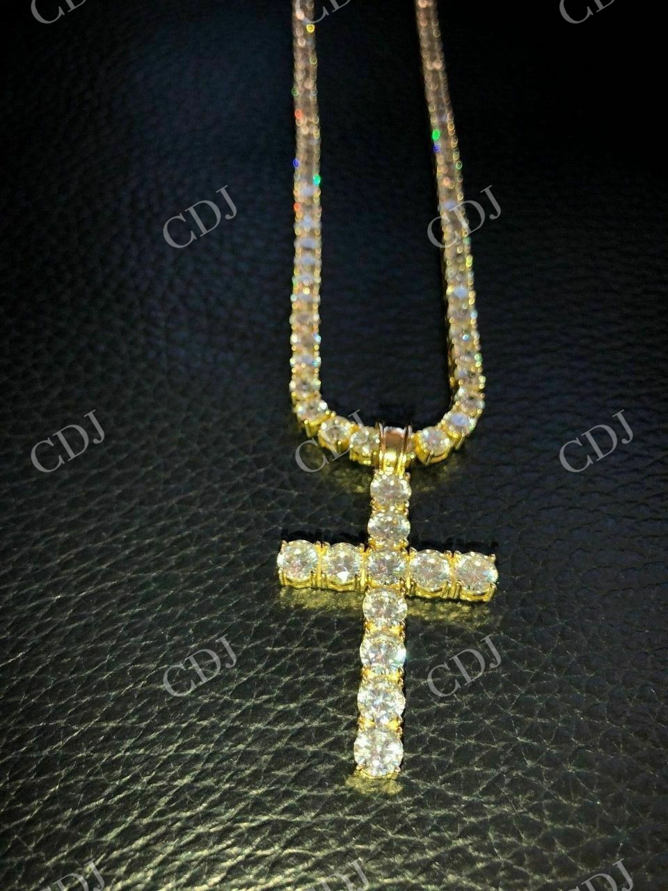 VVS Real Diamond Cross Pendant customdiamjewel