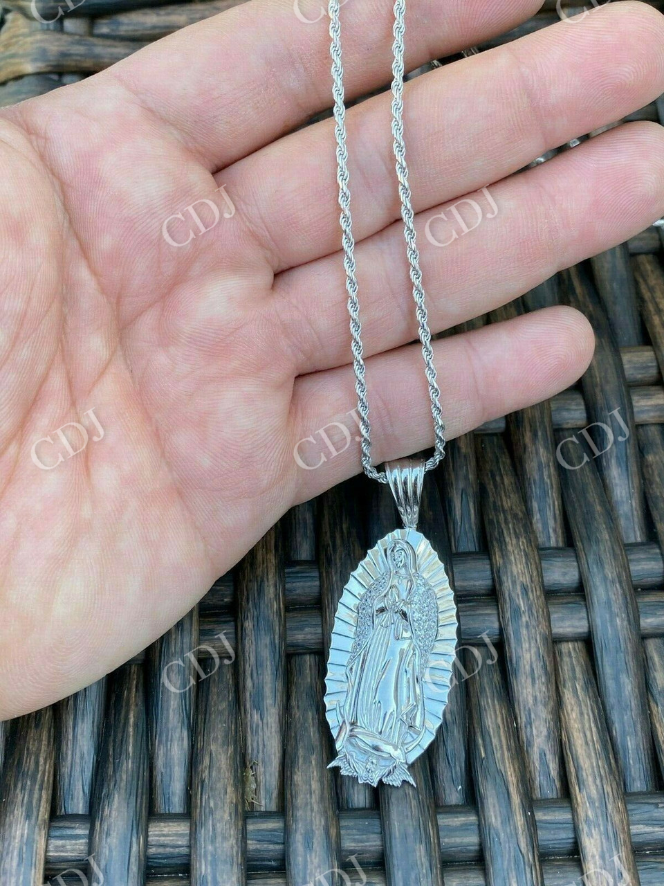Virgin Mary Guadalupe Pendant customdiamjewel