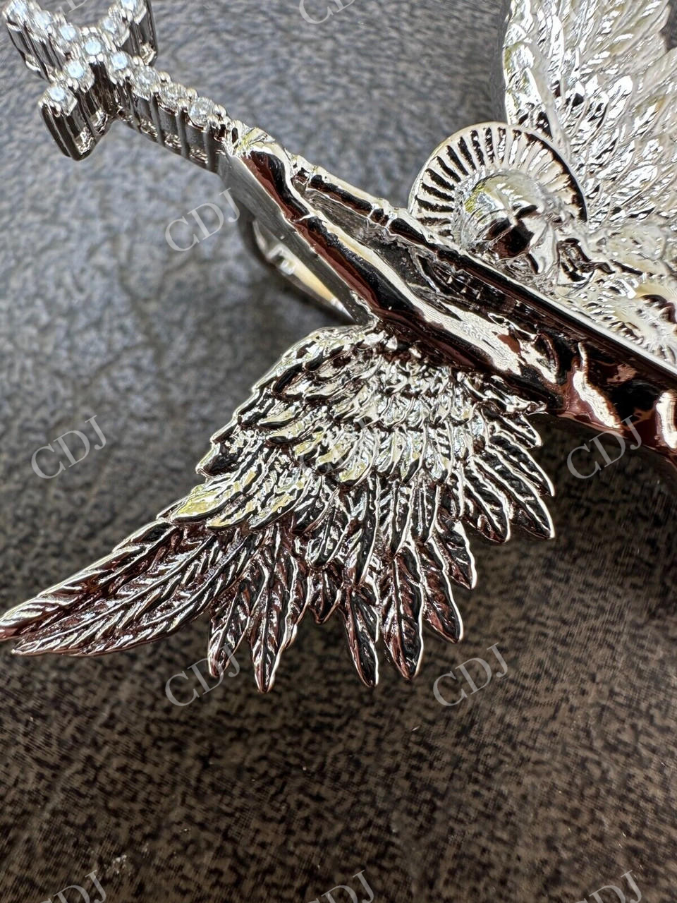 St Michael Slaying Dragon Archangel Pendant customdiamjewel